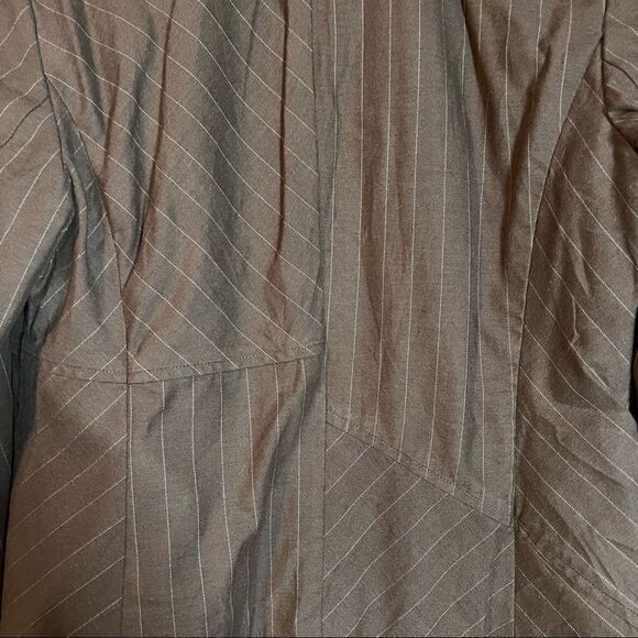 NWT! J.Jill brown linen and cotton blend blazer - Picture 8 of 13